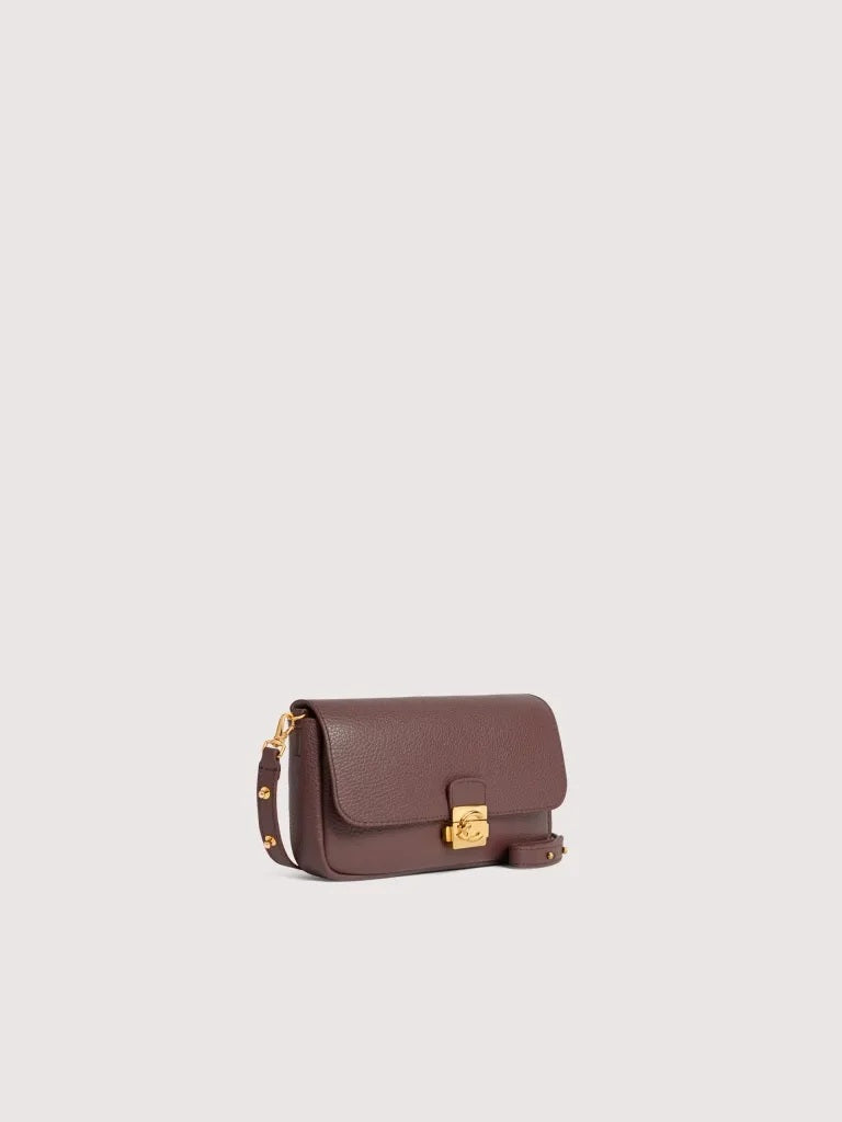 Coccinelle C-Me Lock Mini Leather Shoulder Bag