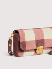 Borsa a spalla C-Me Lock Mini Suede Coccinelle