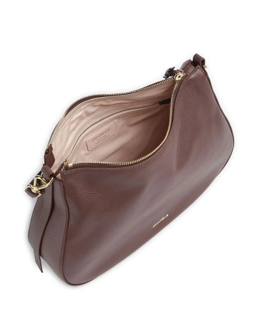 Borsa a spalla Nory Medium in pelle Coccinelle