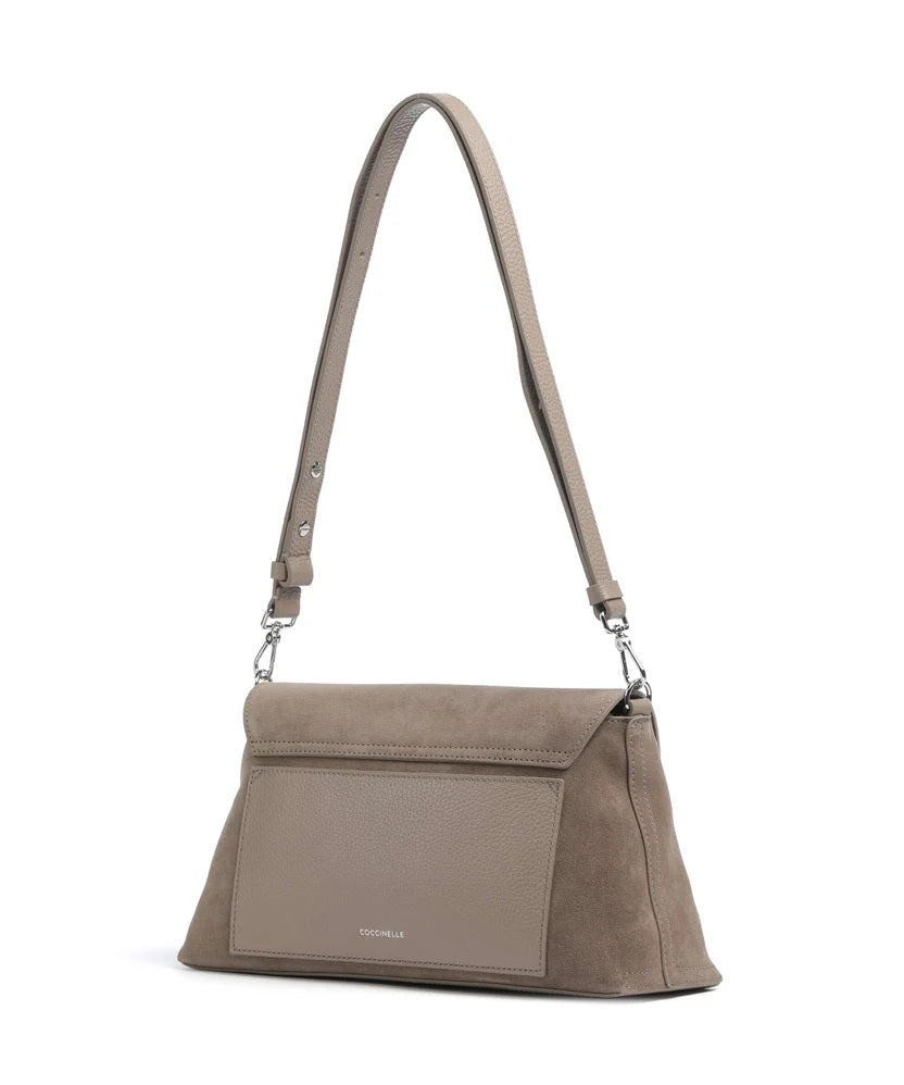 Borsa a spalla Nikla Medium in suede Coccinelle