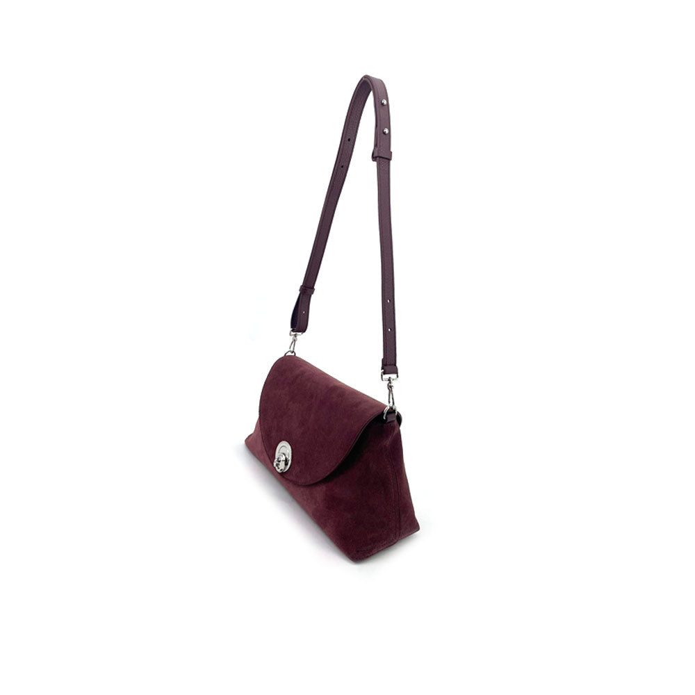Coccinelle Nikla Medium Suede Shoulder Bag