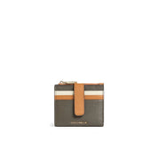 Portafoglio Metallic Small Tricolor in pelle