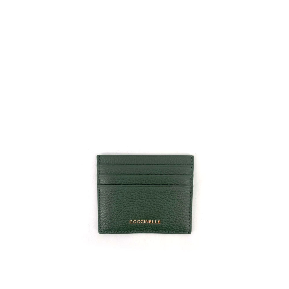 Coccinelle Metallic Soft leather card holder