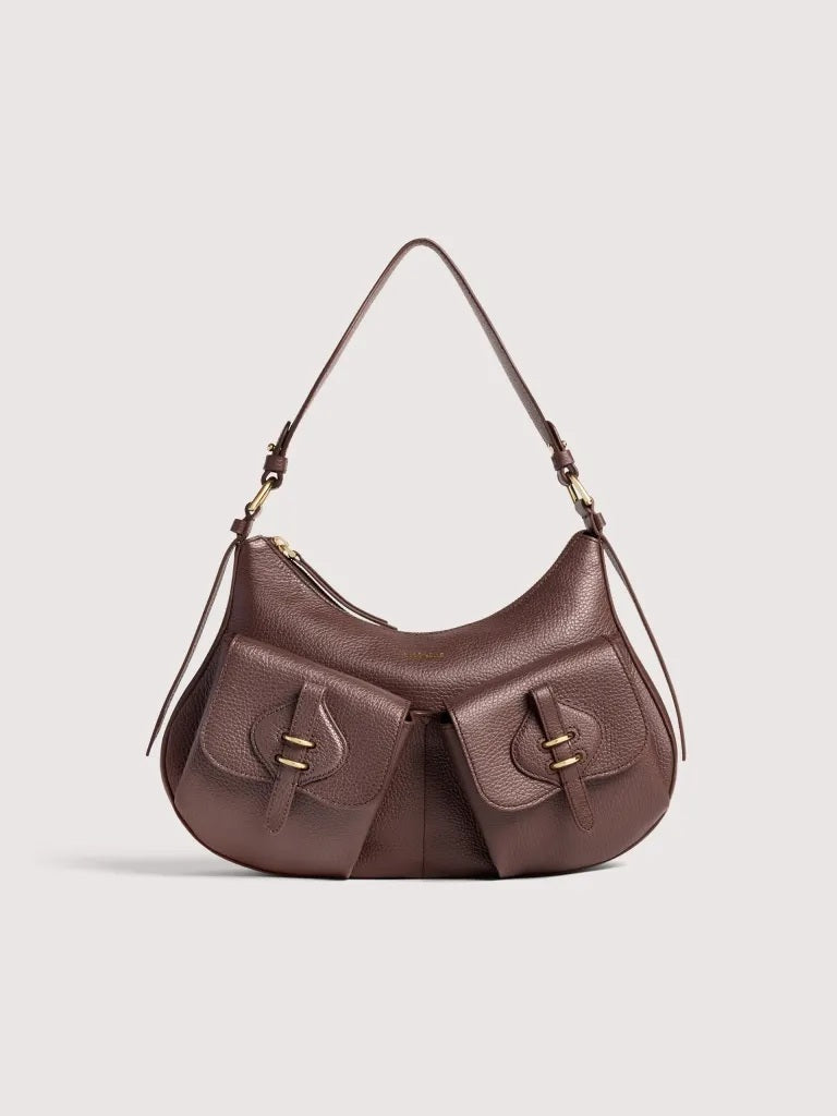 Borsa a spalla Mavery Pocket Medium in pelle Coccinelle