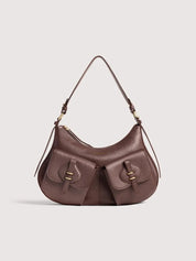 Borsa a spalla Mavery Pocket Medium in pelle Coccinelle