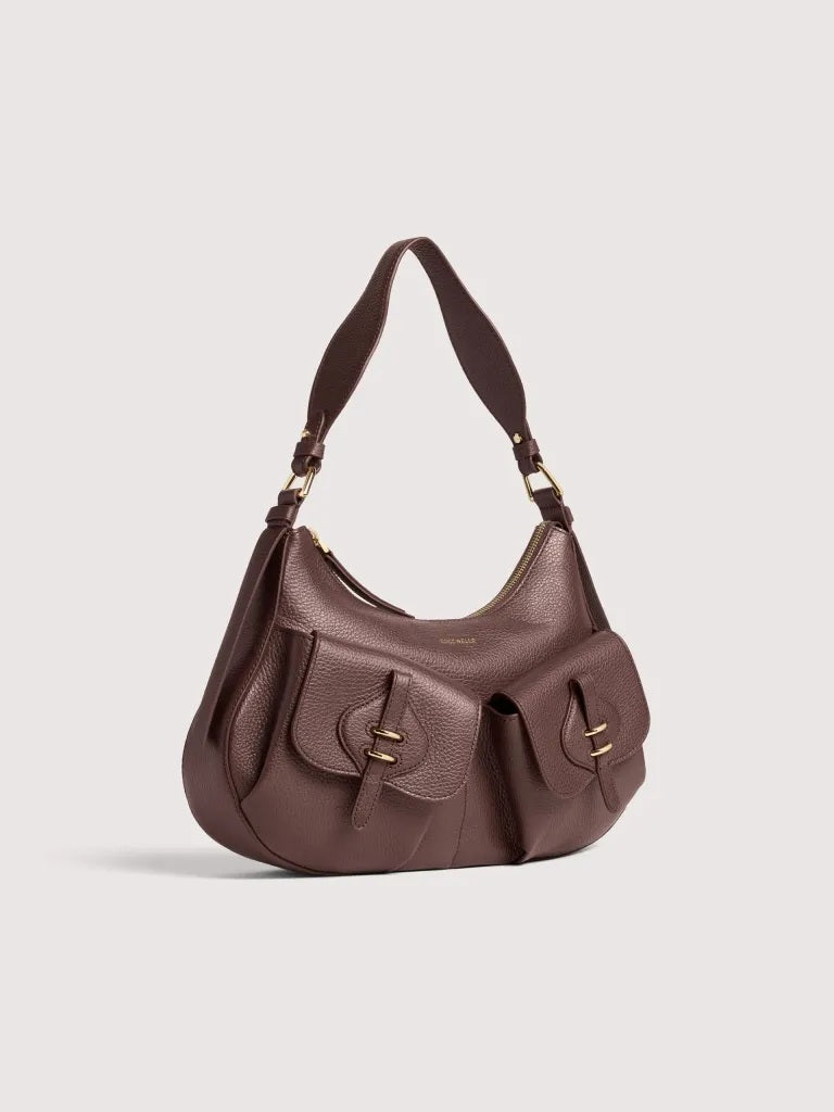 Borsa a spalla Mavery Pocket Medium in pelle Coccinelle
