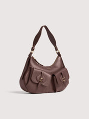 Borsa a spalla Mavery Pocket Medium in pelle Coccinelle