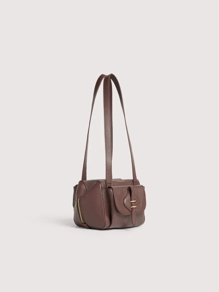Coccinelle Mavery Pocket Small leather shoulder bag