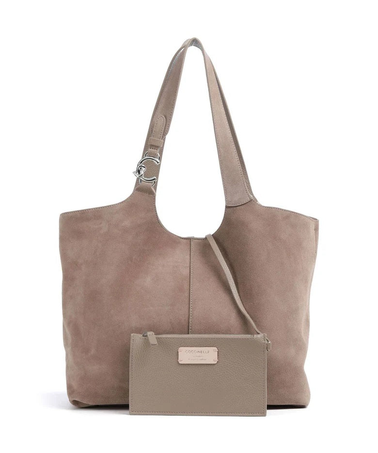 Borsa a spalla C-Easy Suede Large Coccinelle