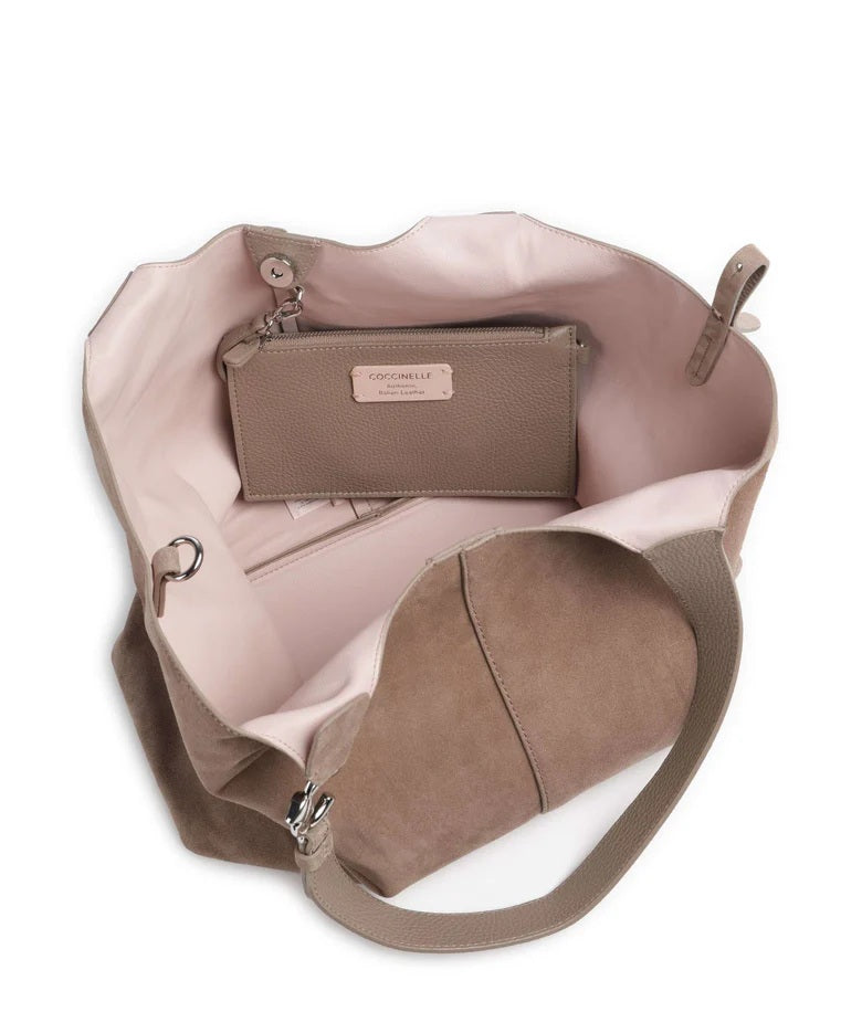 Borsa a spalla C-Easy Suede Large Coccinelle