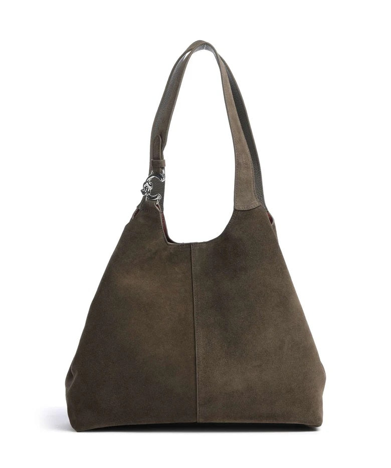 Coccinelle C-Easy Suede Large Shoulder Bag
