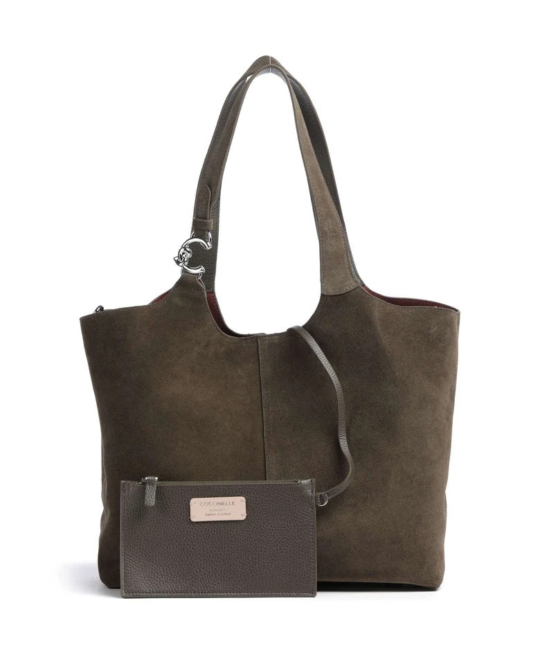 Coccinelle C-Easy Suede Large Shoulder Bag