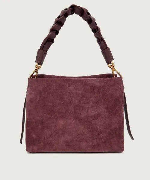 Borsa a spalla Boheme Check Embroidery in pelle Coccinelle
