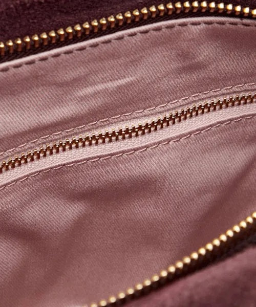 Borsa a spalla Boheme Check Embroidery in pelle Coccinelle