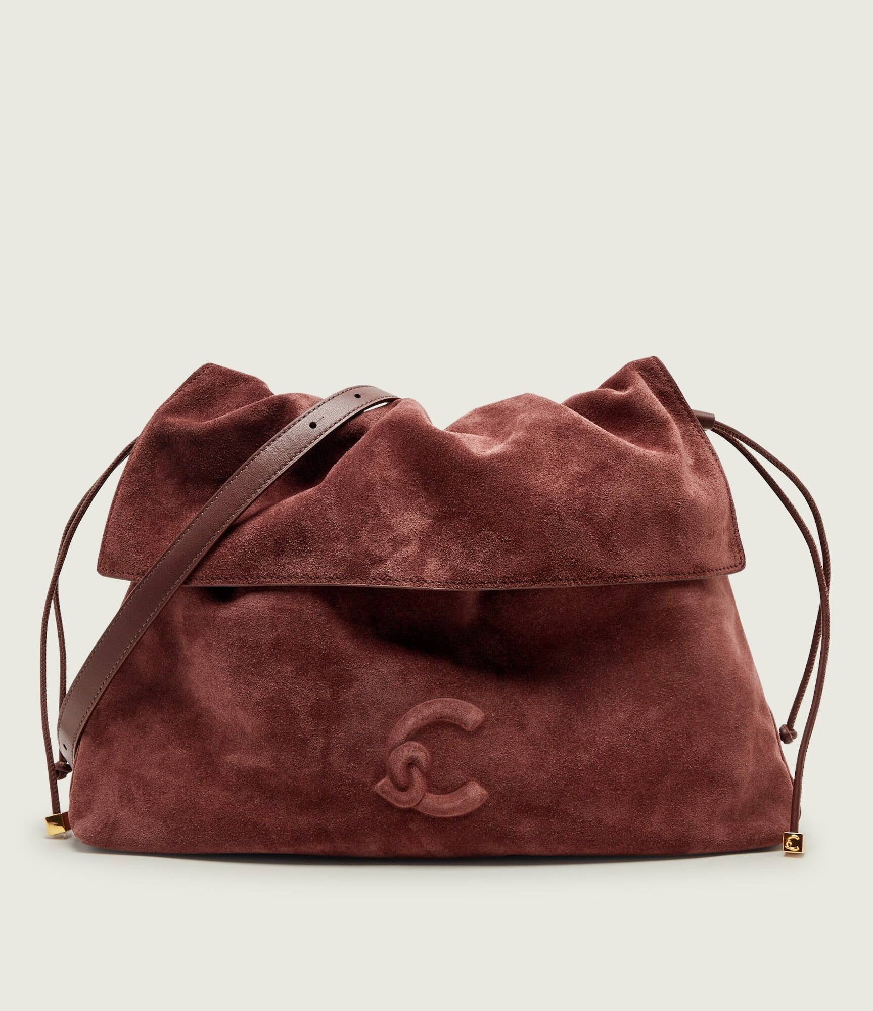 Borsa a spalla Lidia Medium in suede Coccinelle