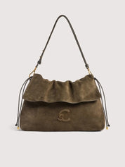 Coccinelle Lidia Medium Suede Shoulder Bag
