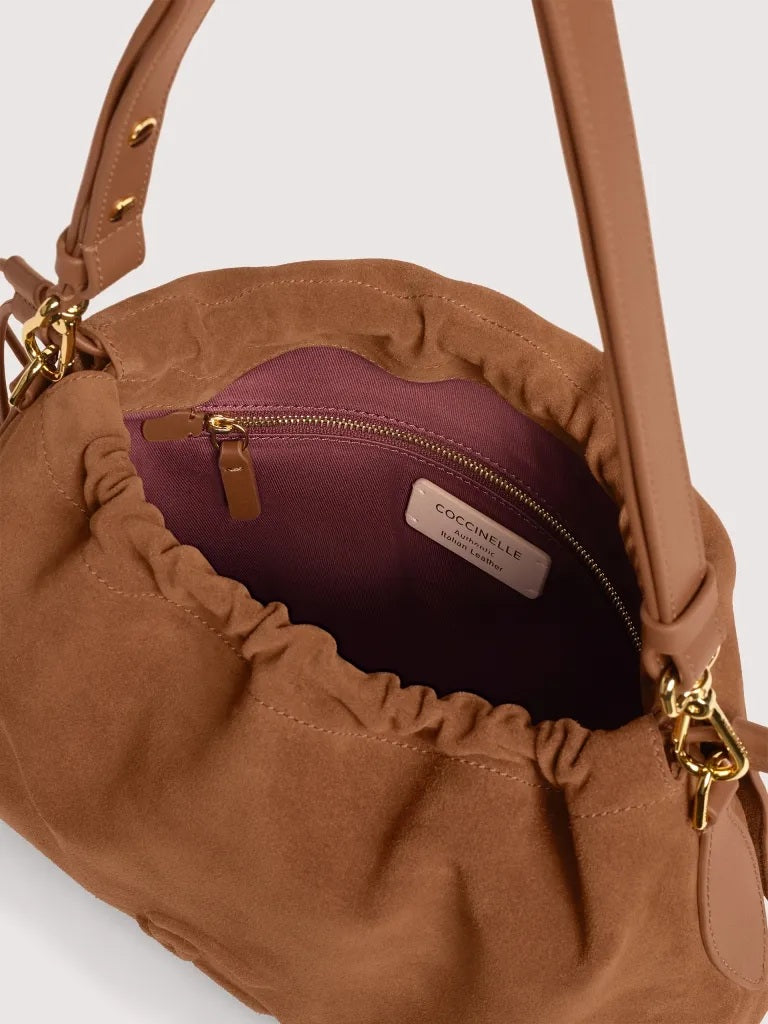 Coccinelle Lidia Small Suede Shoulder Bag