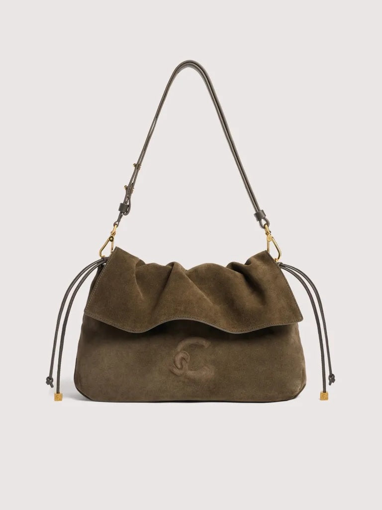 Coccinelle Lidia Small Suede Shoulder Bag