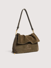 Coccinelle Lidia Small Suede Shoulder Bag