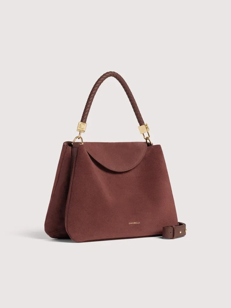 Borsa a spalla Tiggy Suede Medium Coccinelle