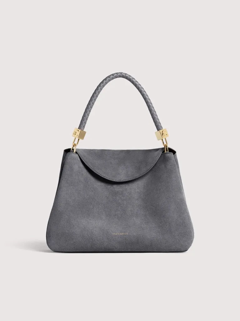 Borsa a spalla Tiggy Suede Medium Coccinelle