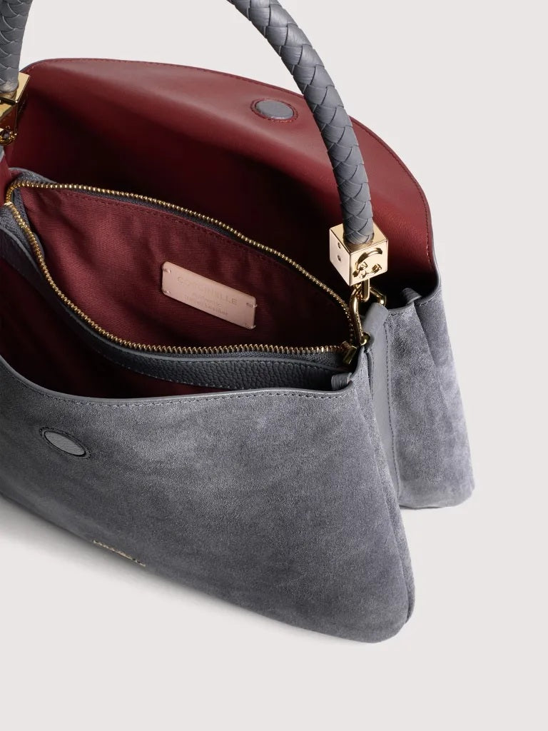 Borsa a spalla Tiggy Suede Medium Coccinelle