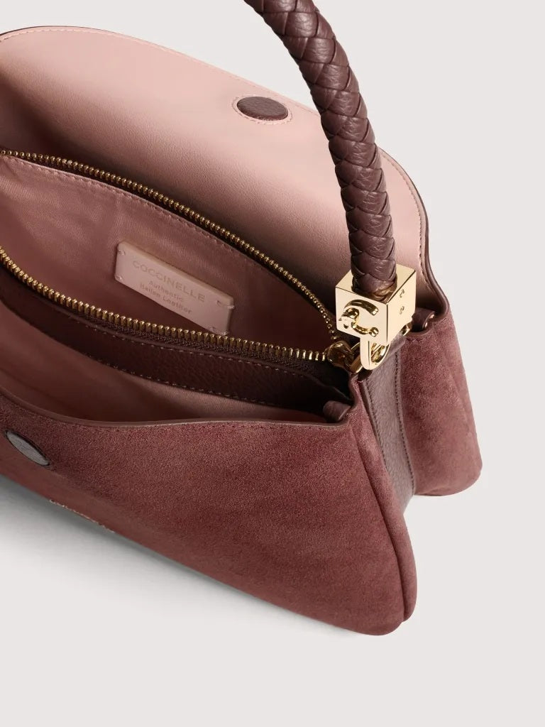 Coccinelle Tiggy Suede Small Shoulder Bag