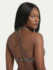 Top all`americana con catena logo Michael Kors