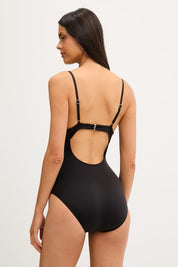 Michael Kors rhinestone one-piece swimsuit