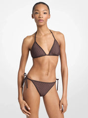 Top bikini a triangolo reversibile Michael Kors
