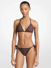 Top bikini a triangolo reversibile Michael Kors
