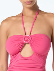 Michael Kors bandeau one-piece swimsuit