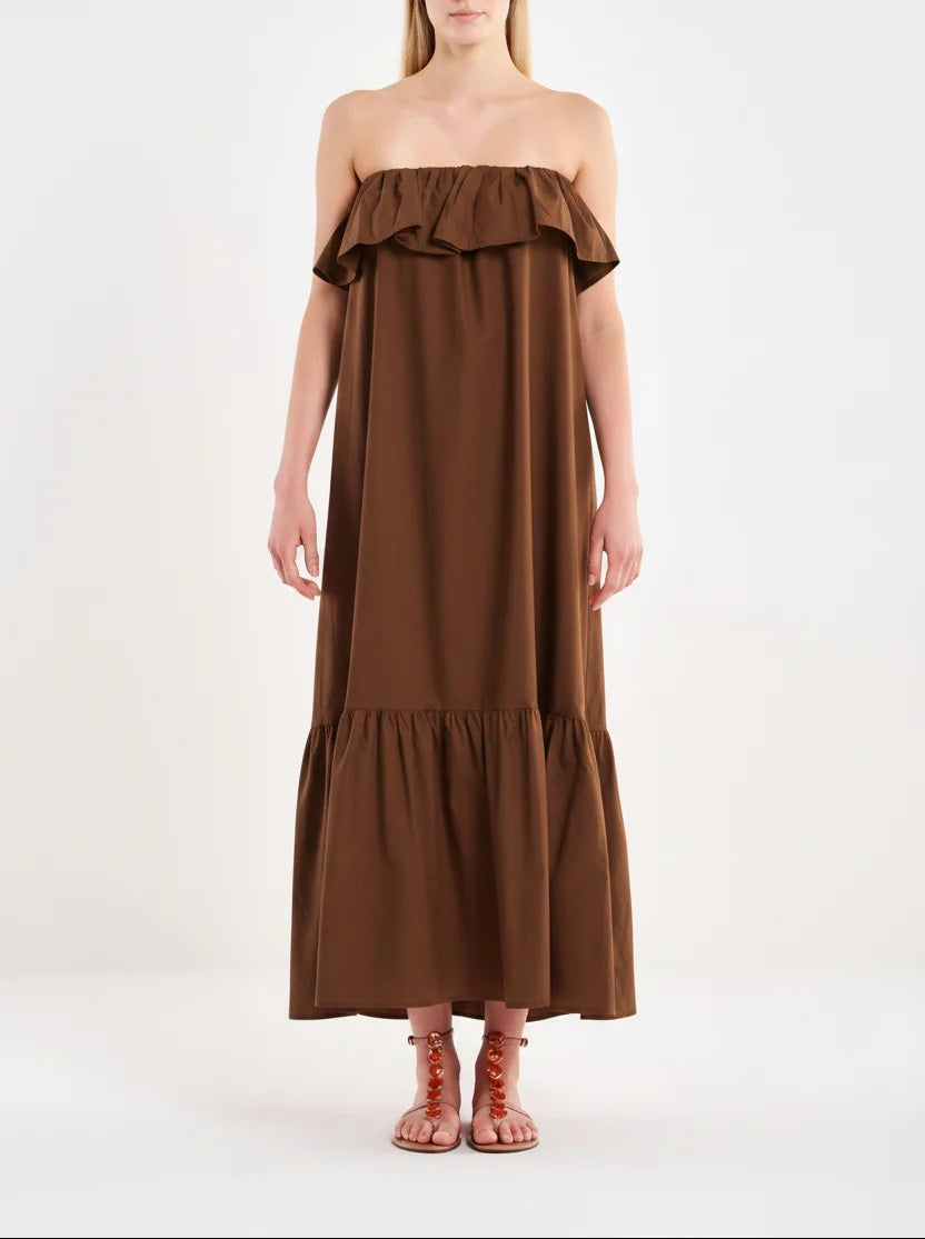Vicolo cotton ruffled dress