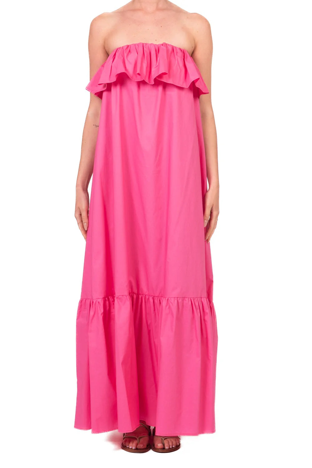 Vicolo cotton ruffled dress