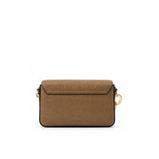 Pollini crocodile-effect shoulder bag with shoulder strap