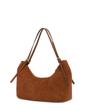 Borsa a spalla Wrap in suede Pollini