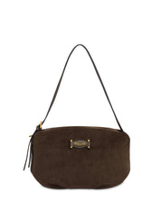 Borsa a spalla Wrap in suede Pollini