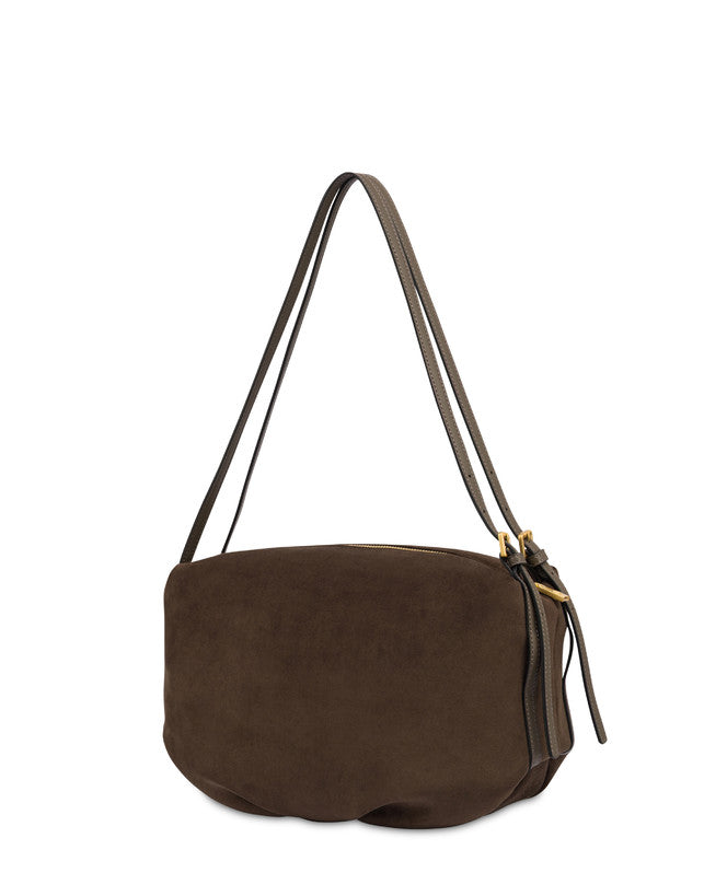Borsa a spalla Wrap in suede Pollini