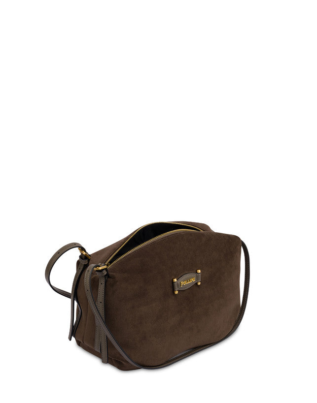 Borsa a spalla Wrap in suede Pollini