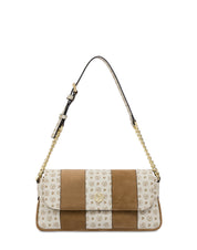 Borsa a spalla Interplay in fabric suede ed Heritage Pollini