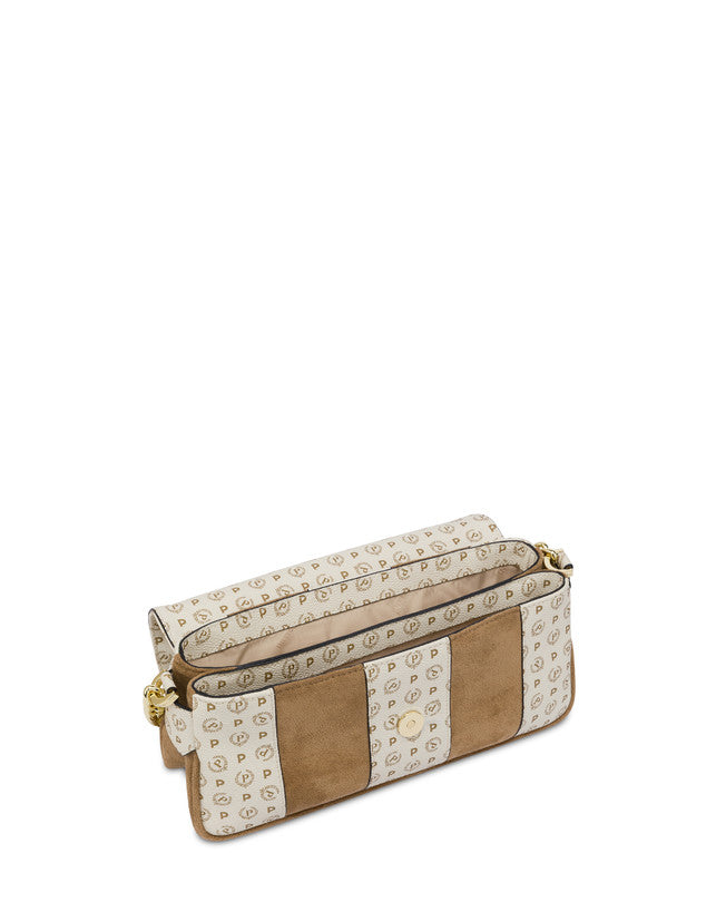 Borsa a spalla Interplay in fabric suede ed Heritage Pollini