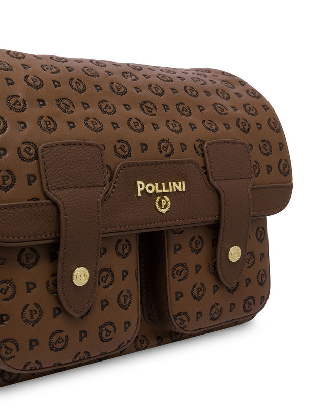 Pollini Heritage Embossed Crossbody Bag