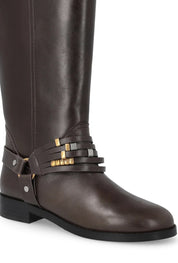 Pinko Cheval leather boots