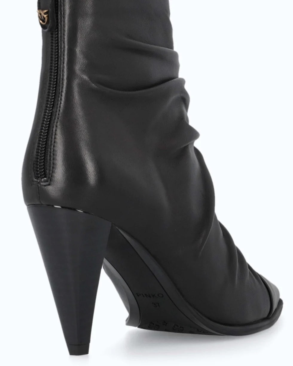 Pinko Vane nappa leather ankle boots