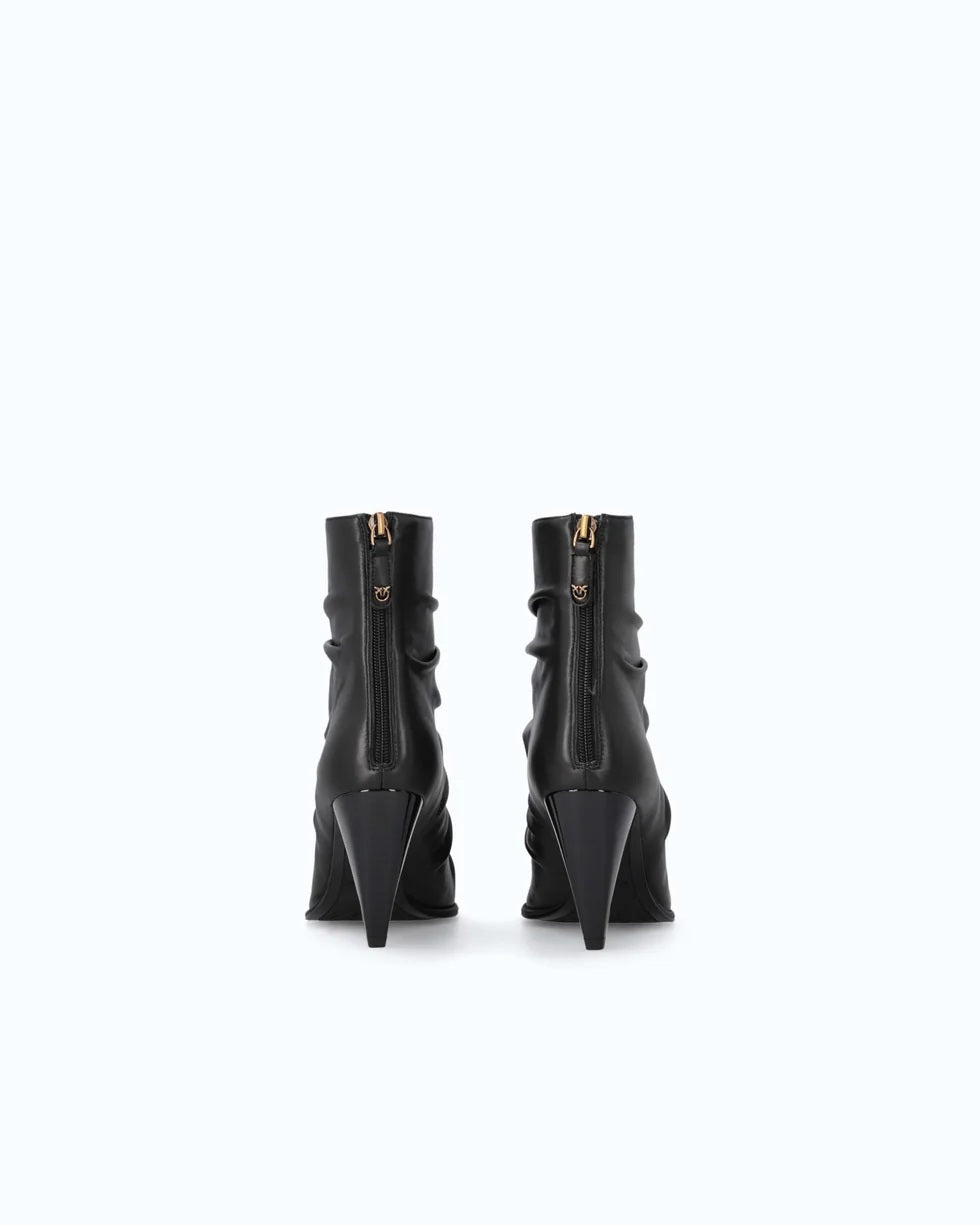 Pinko Vane nappa leather ankle boots