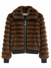Moscow Silence faux fur jacket
