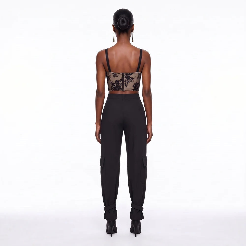 Top Lace in pizzo floreale Silence