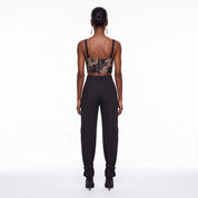 Top Lace in pizzo floreale Silence