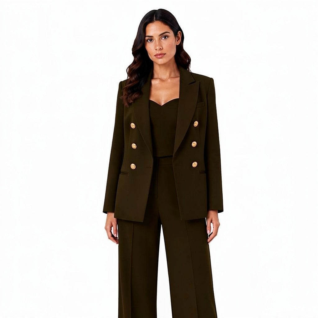 The Libra Amber Silence Double-Breasted Jacket