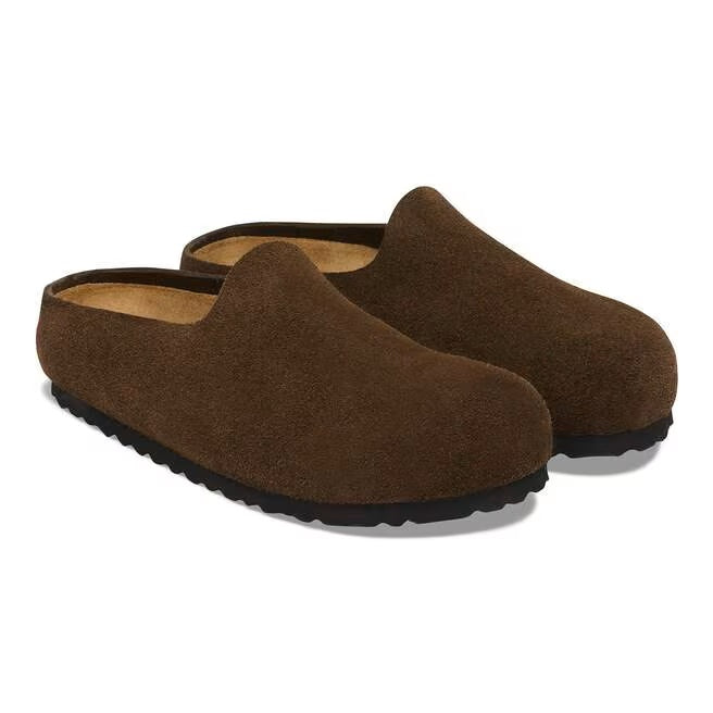 Amsterdam Wrapped sabot in Birkenstock suede